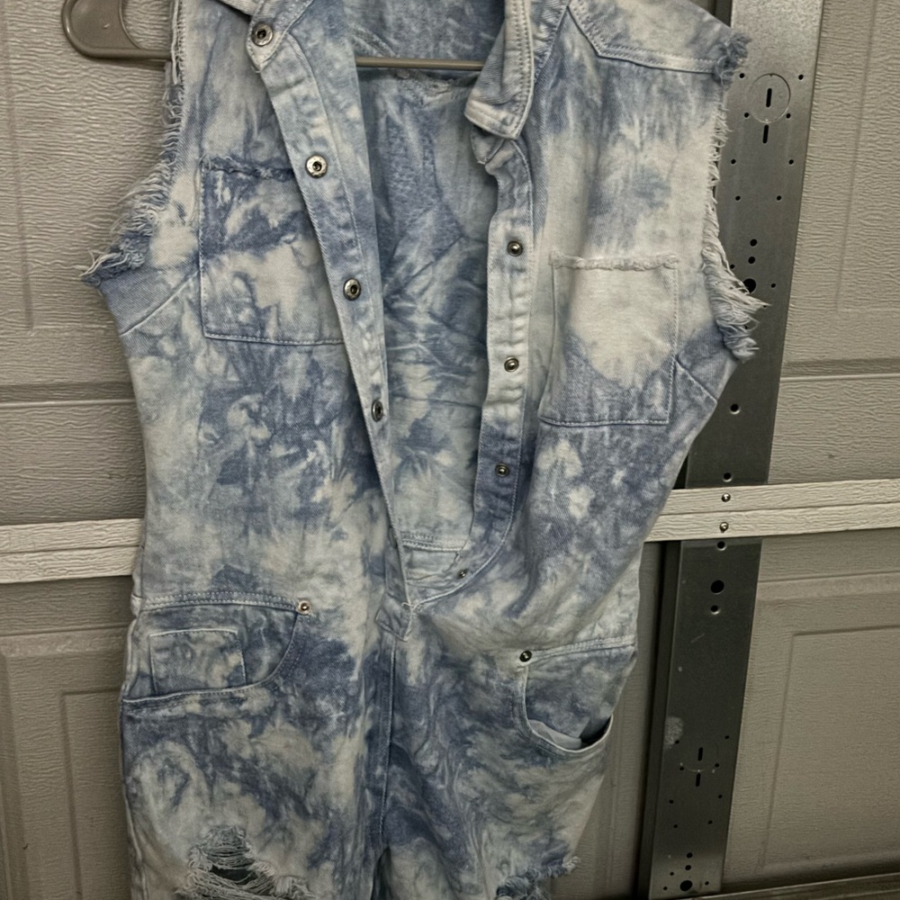 Denim Sleeveless Romper